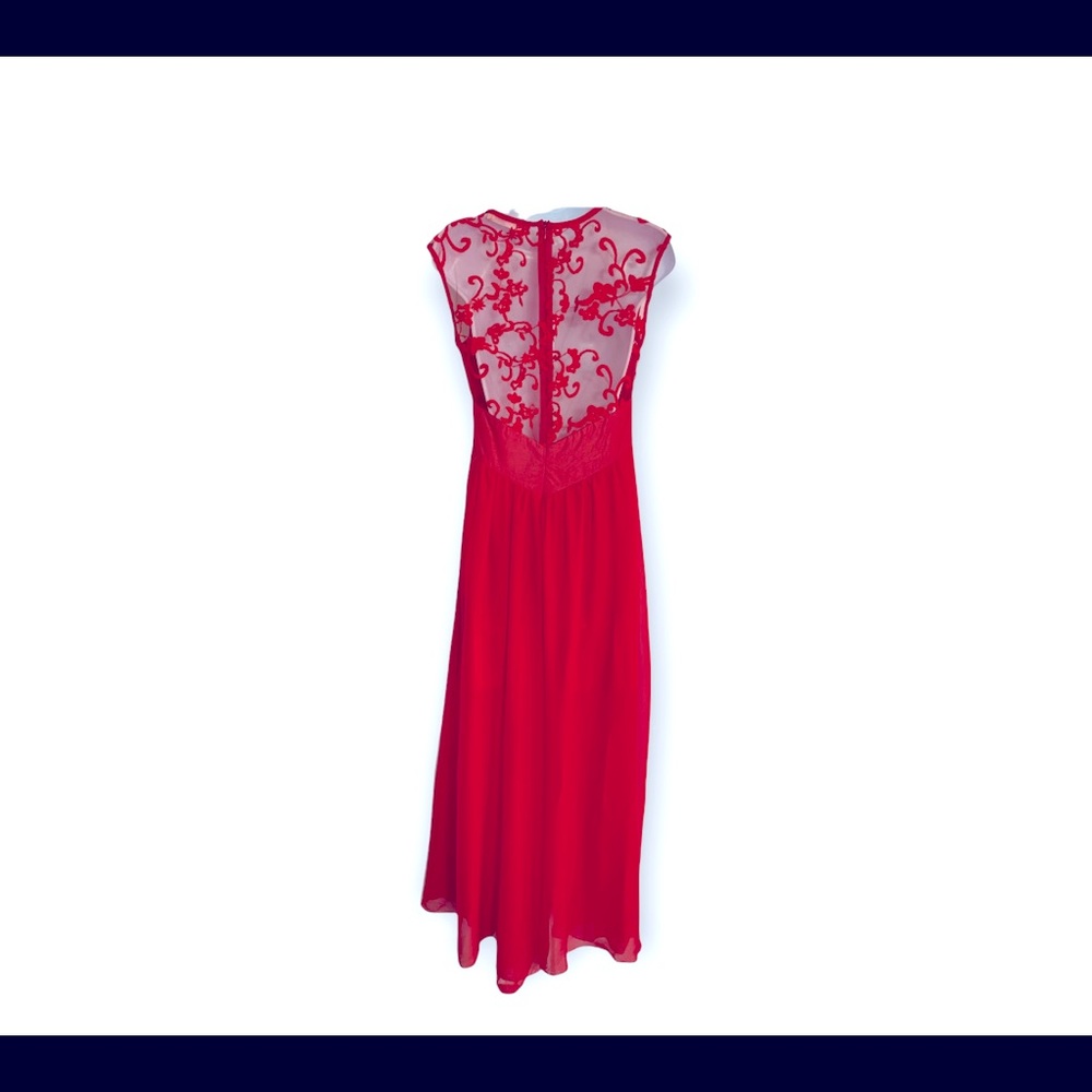 Rafunla Red Gown Sz L - Picture 4 of 8